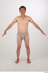Whole Body Man Asian Slim Street photo references
